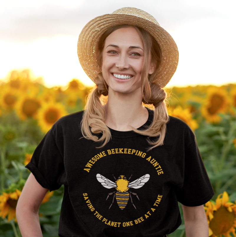 Awesome Beekeeping Auntie - Saving The Planet One Bee At A Time T-shirt