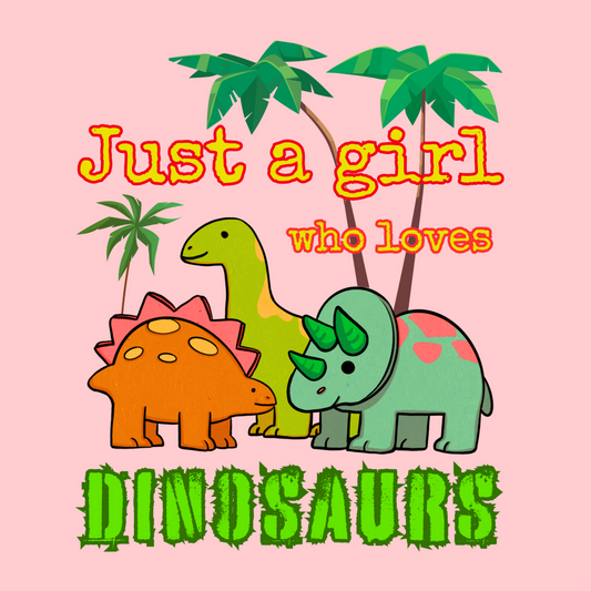 Just a Girl Who Loves Dinosaurs Kids' T-shirt