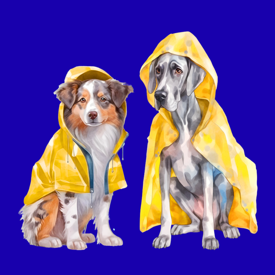 Rain Dogs cork-back coaster