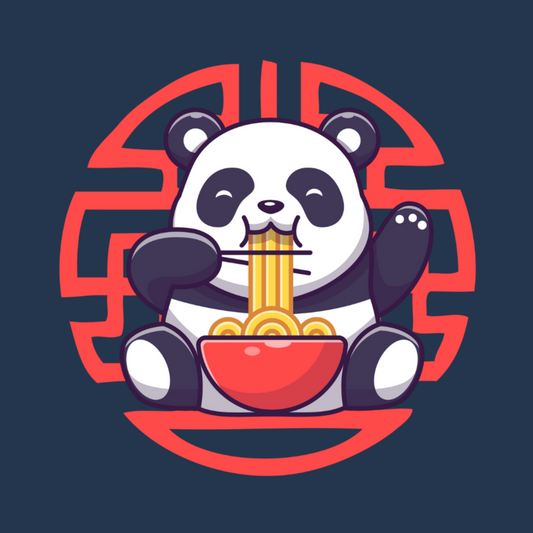 Noodle Panda Kids' Long Sleeve T-shirt