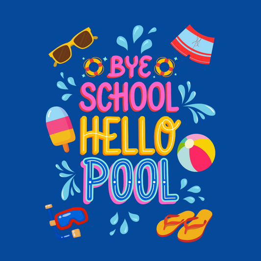 Bye School - Hello Pool Kids' T-shirt