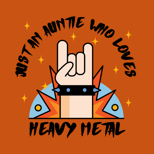 Just An Auntie Who Loves Heavy Metal T-shirt