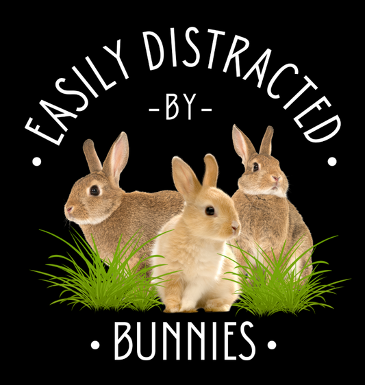 Easily Distracted by Bunnies T-shirt