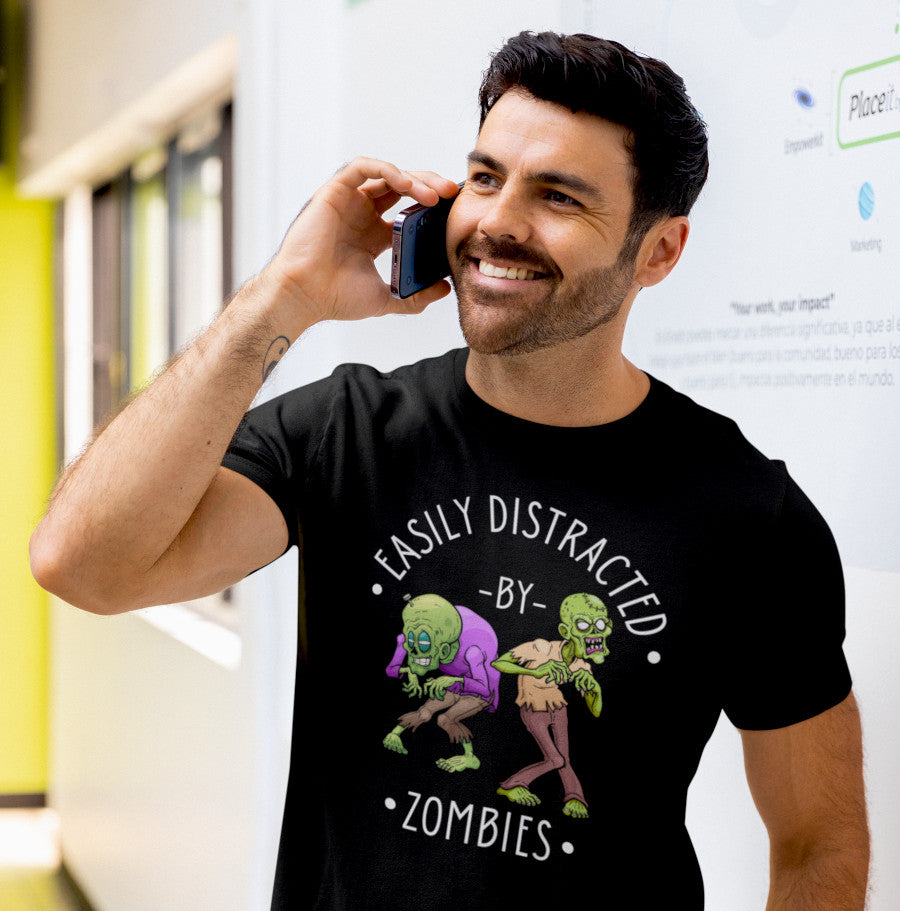 Easily Distracted by Zombies T-Shirt