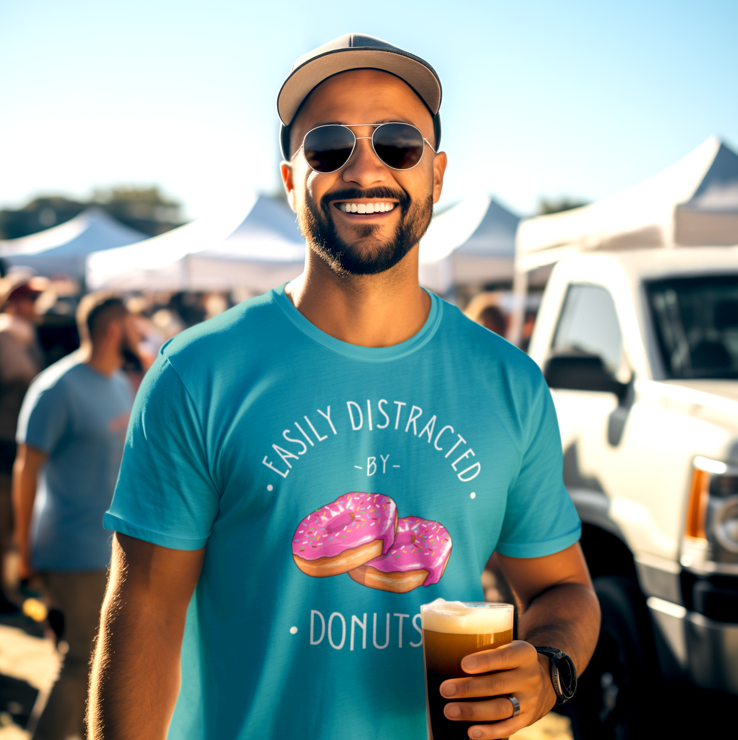 Easily Distracted By Donuts unisex t-shirt