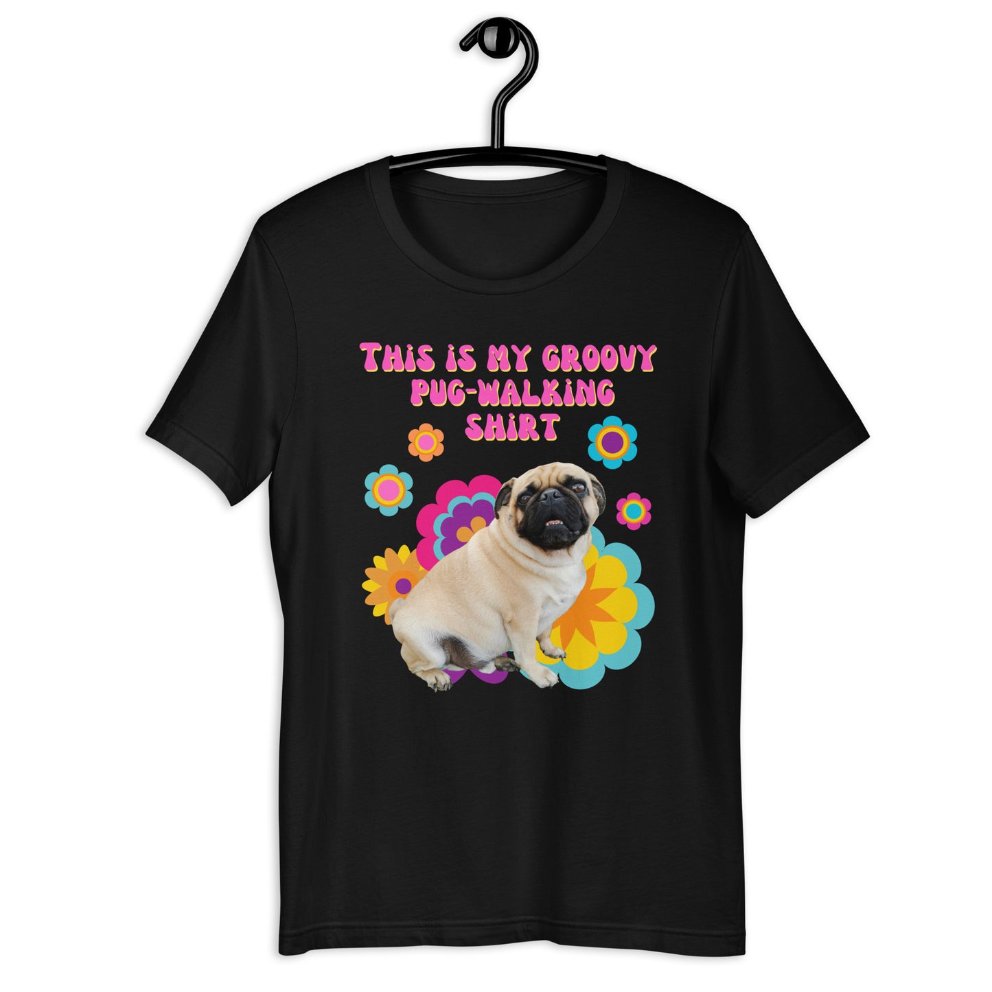 This Is My Groovy Pug-Walking Shirt T-shirt