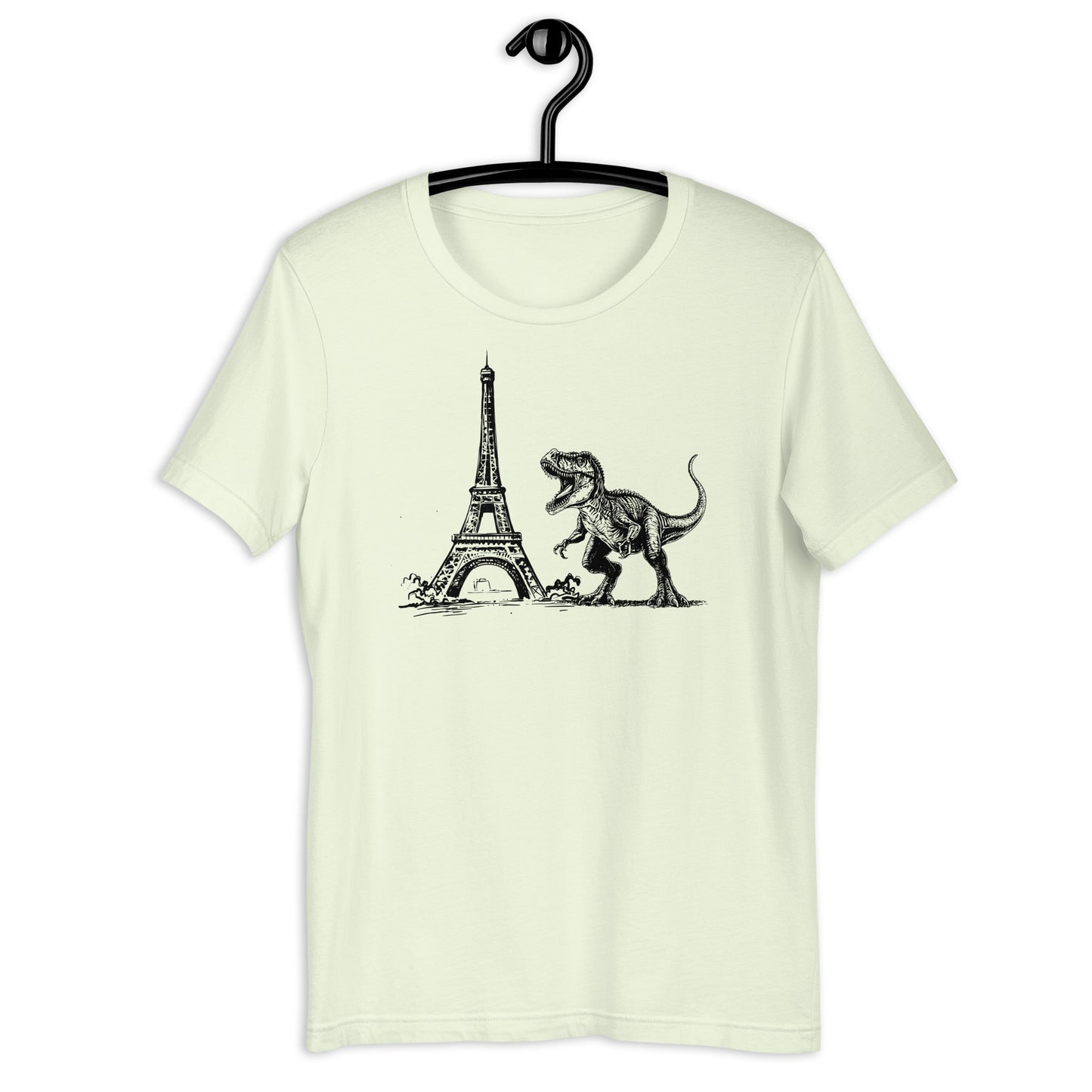 T-Rex in Paris unisex t-shirt