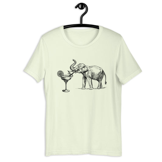 Elephant & Cocktail unisex t-shirt