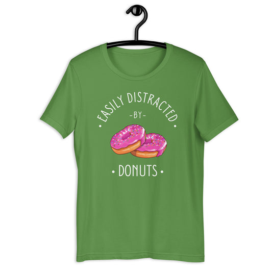 Easily Distracted By Donuts unisex t-shirt
