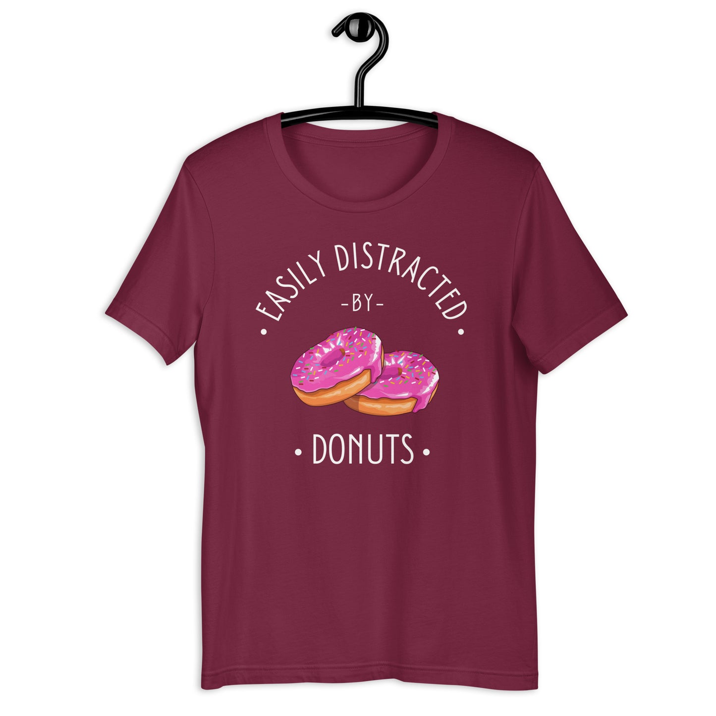 Easily Distracted By Donuts unisex t-shirt