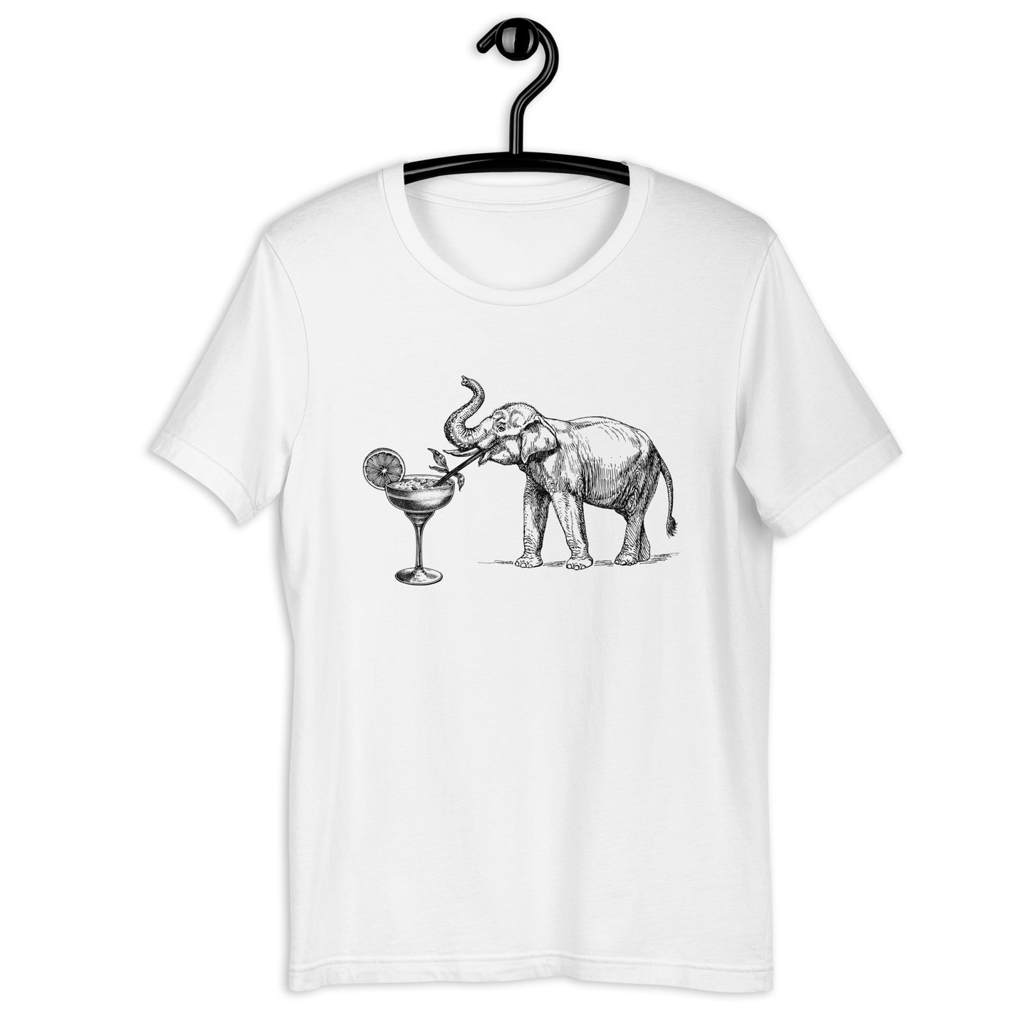 Elephant & Cocktail unisex t-shirt