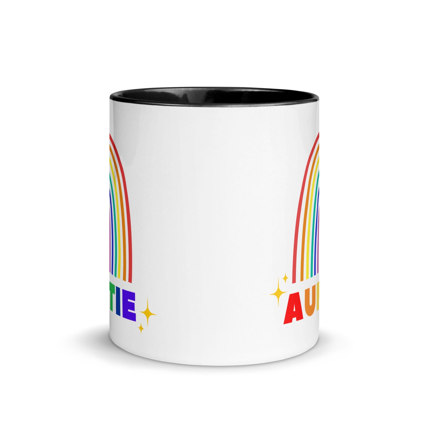 Auntie Rainbow colour-inside mug