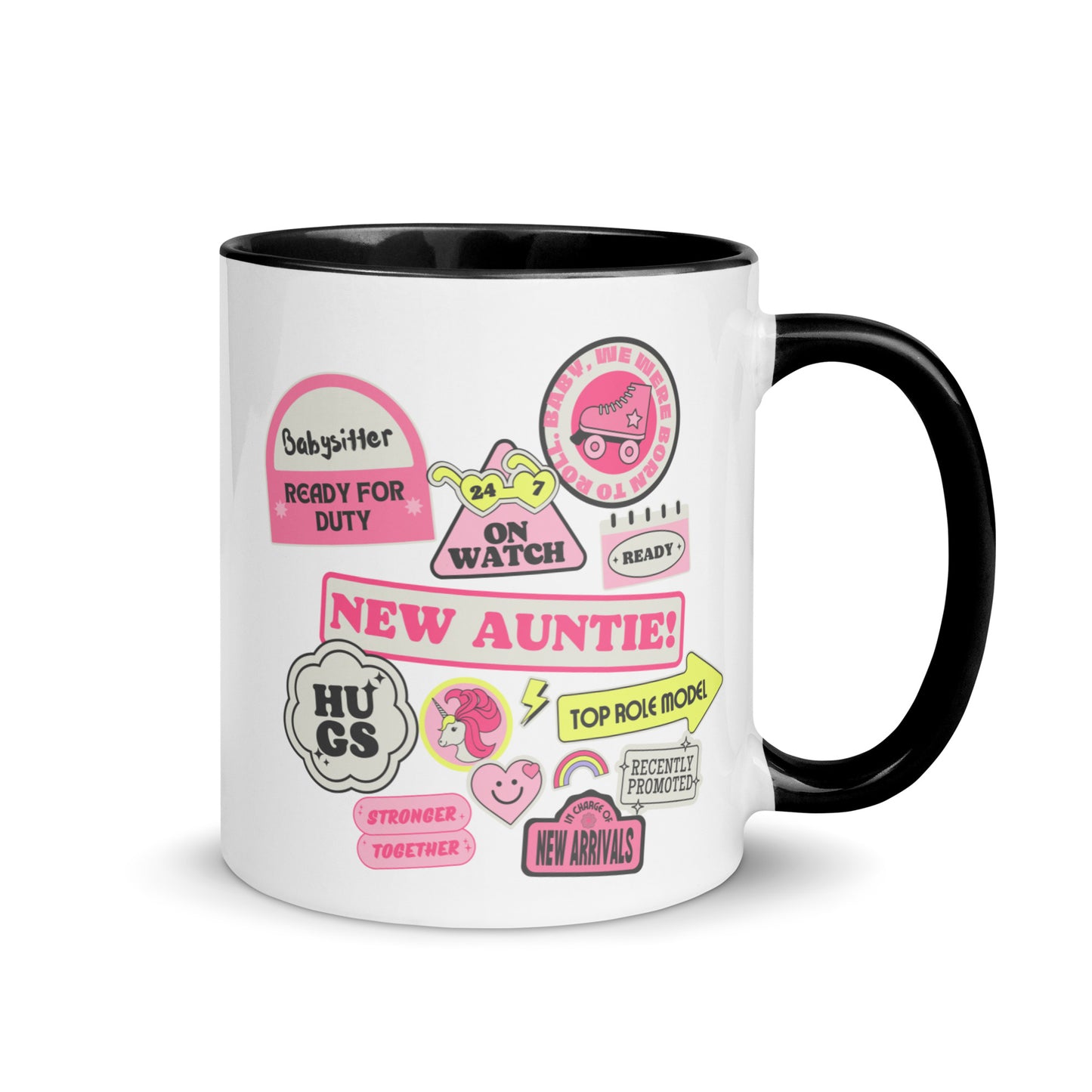 New Auntie Signs colour-inside mug