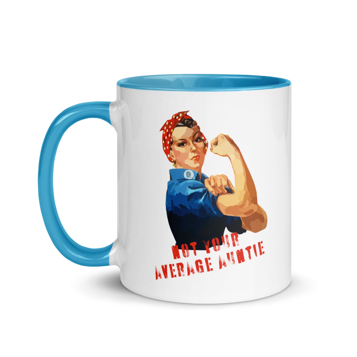 Not Your Average Auntie colour-inside mug