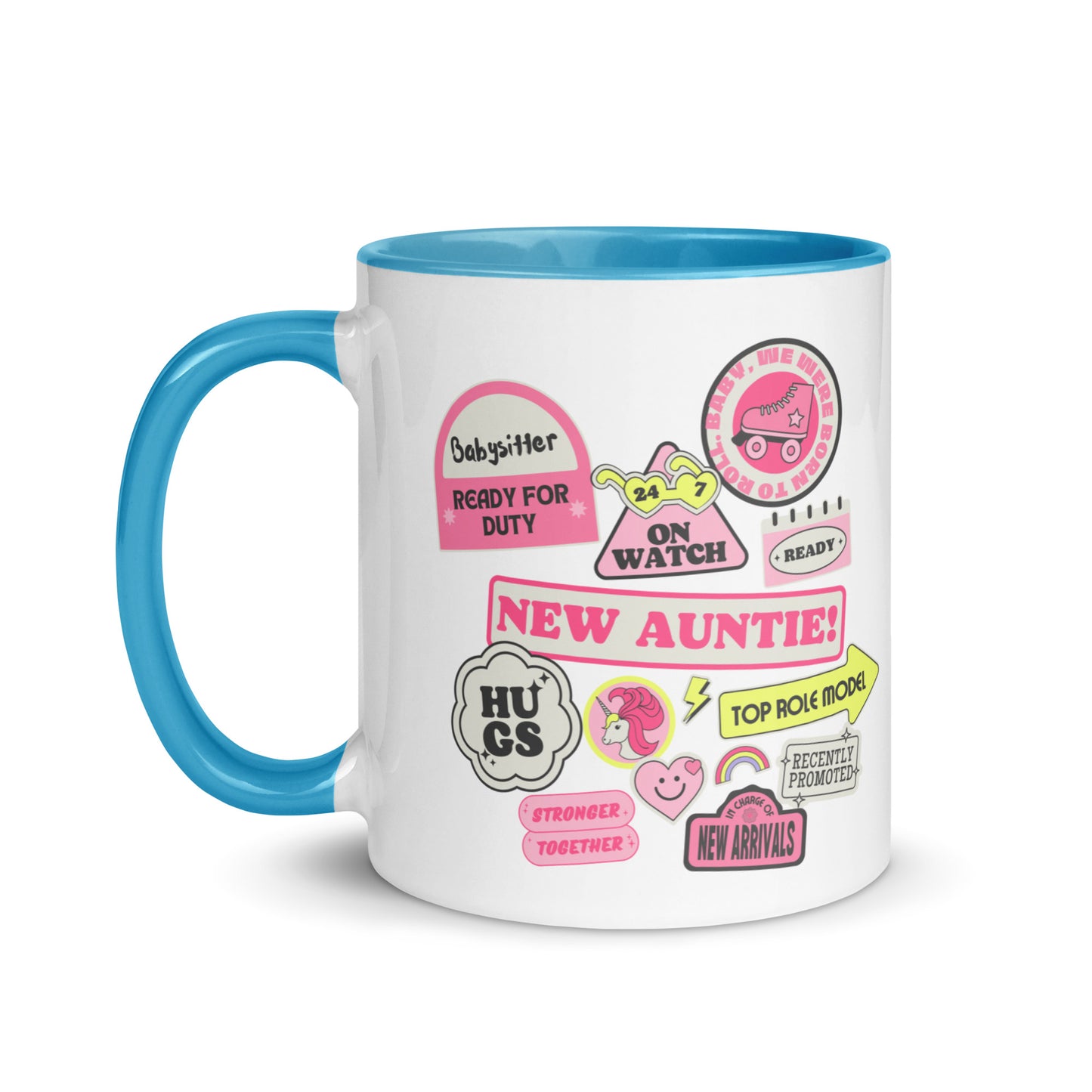 New Auntie Signs colour-inside mug