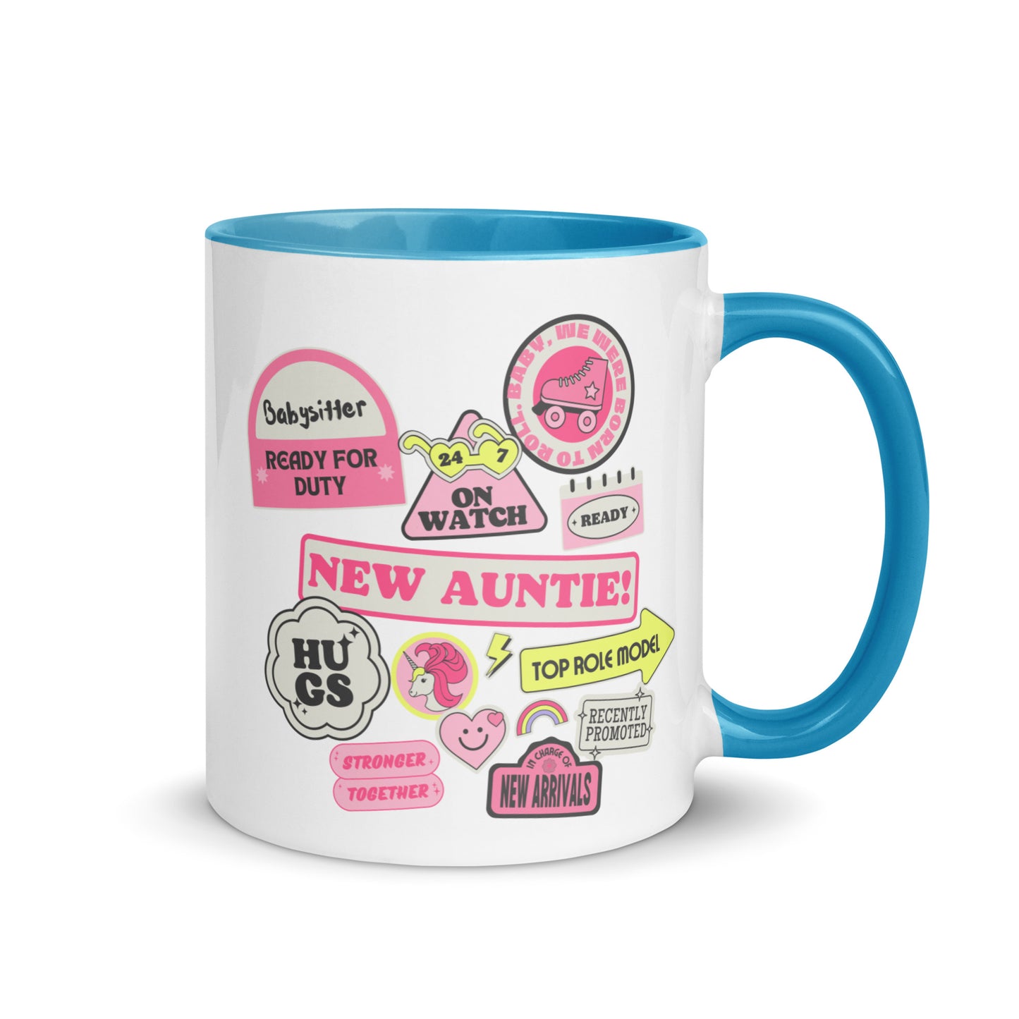 New Auntie Signs colour-inside mug