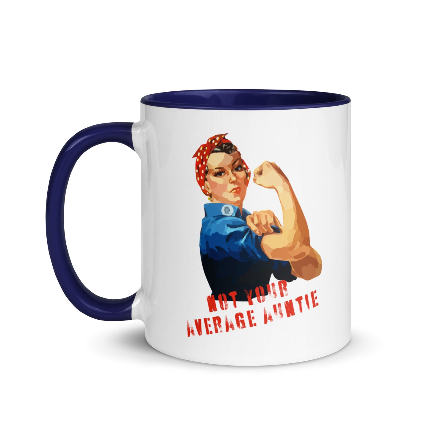 Not Your Average Auntie colour-inside mug