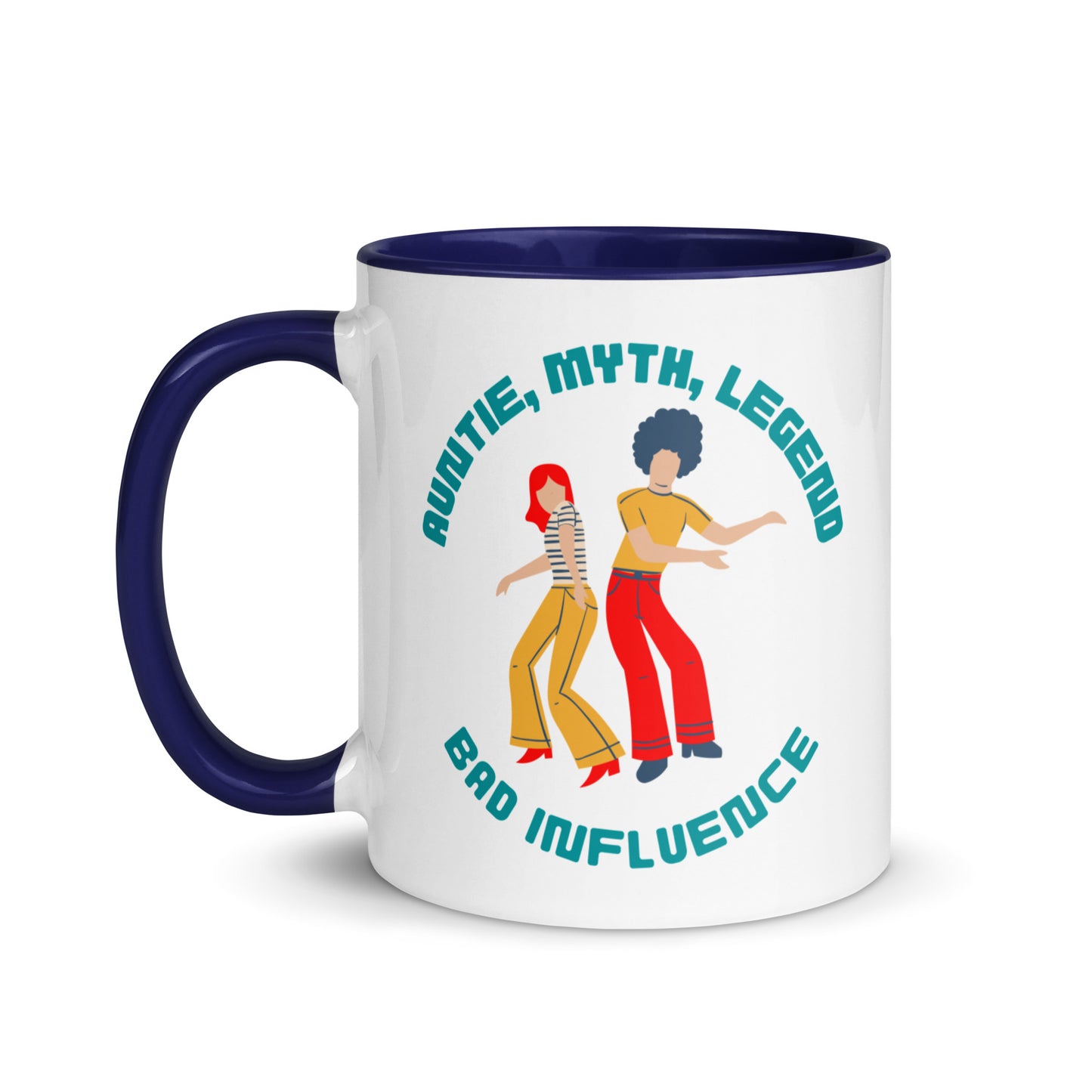 Auntie, Myth, Legend, Bad Influence colour-inside mug