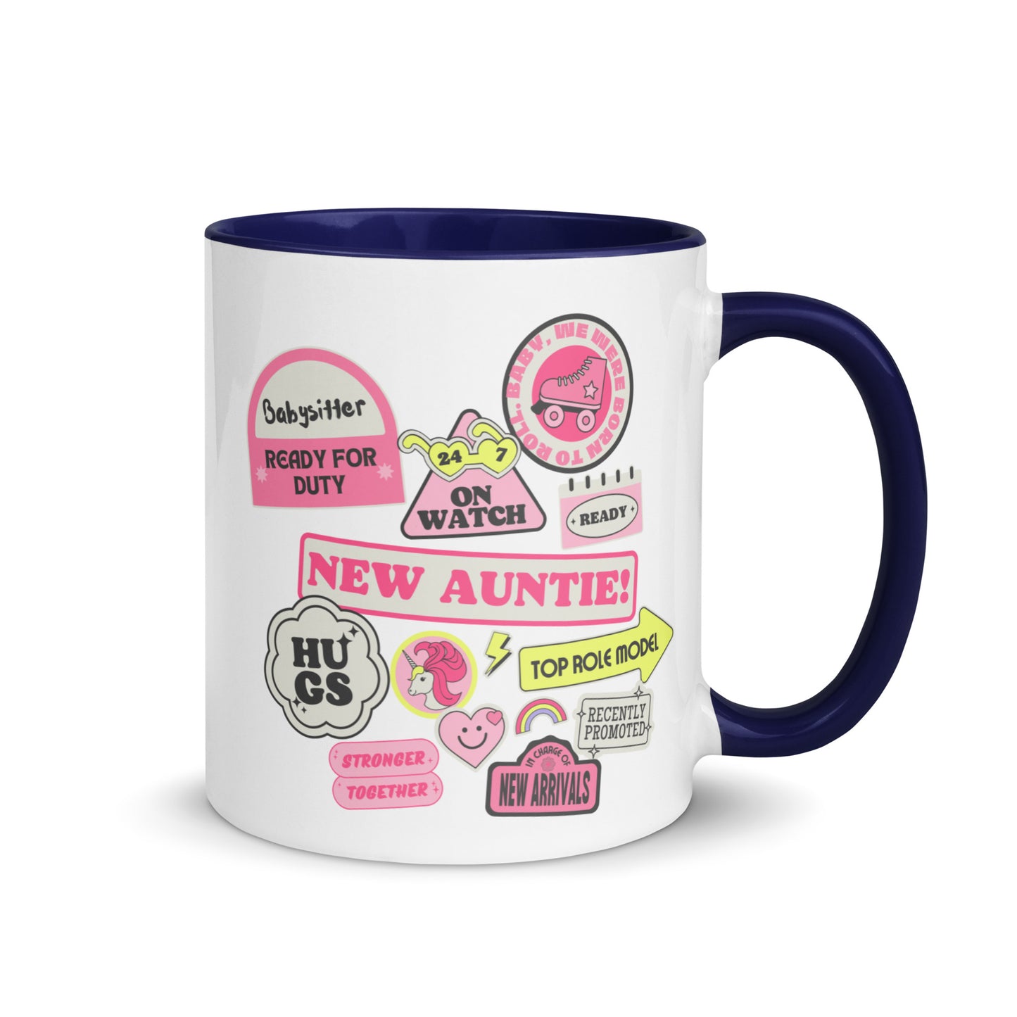 New Auntie Signs colour-inside mug