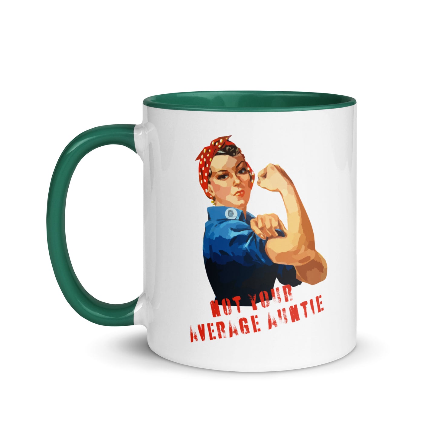 Not Your Average Auntie colour-inside mug