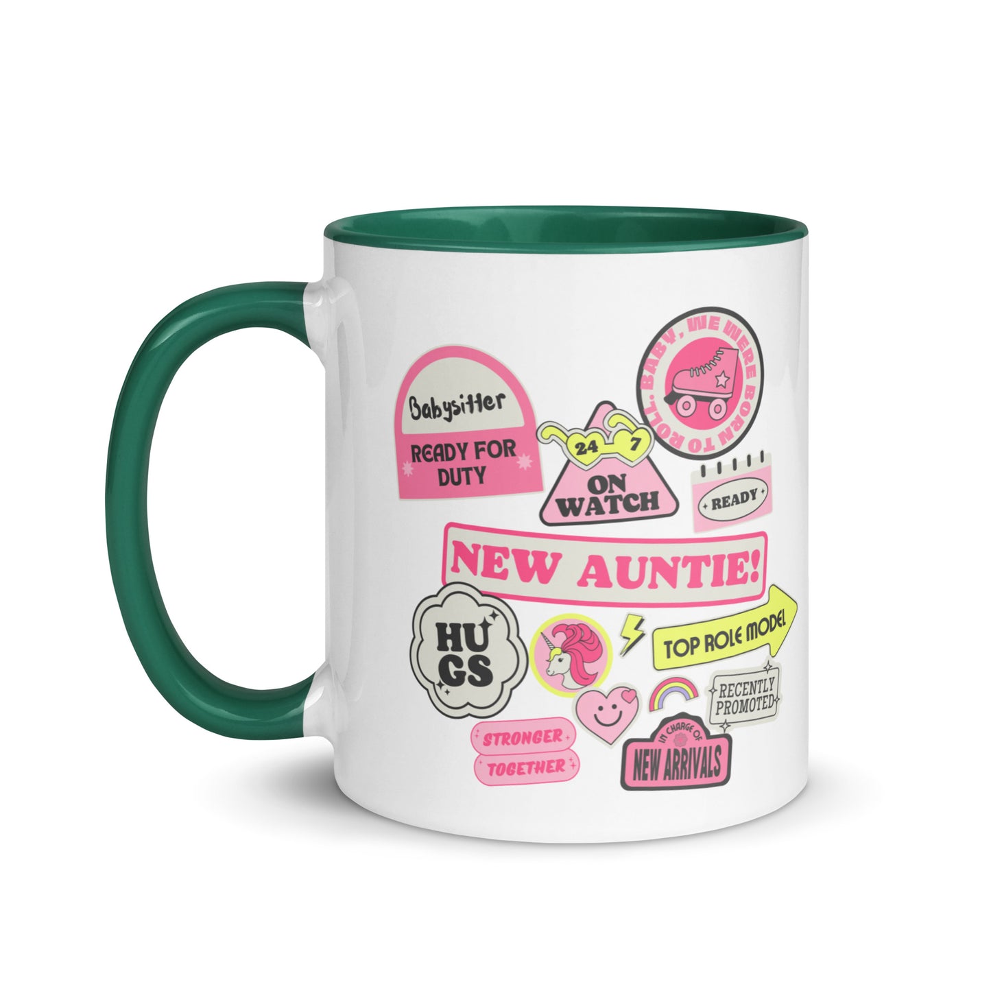 New Auntie Signs colour-inside mug