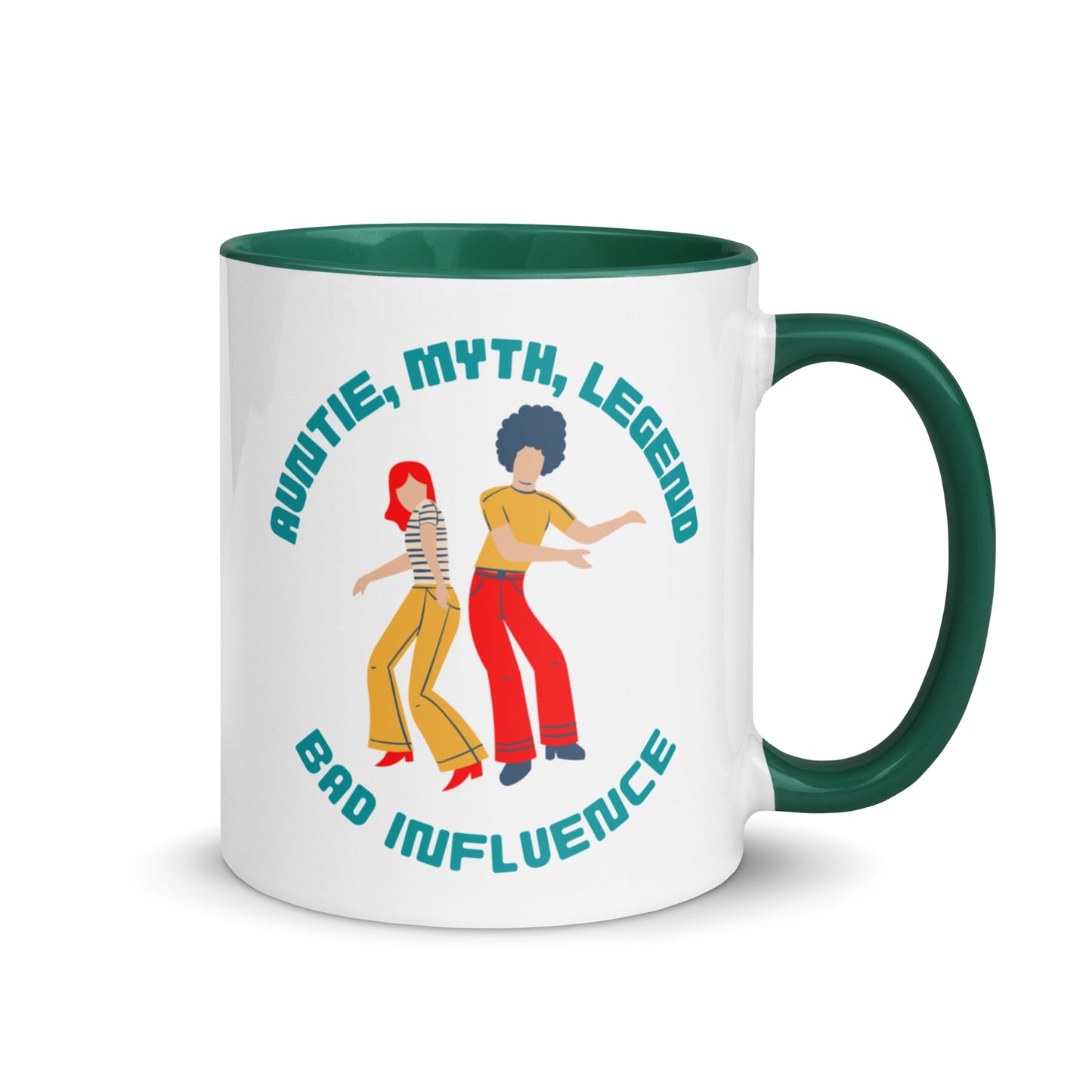 Auntie, Myth, Legend, Bad Influence colour-inside mug