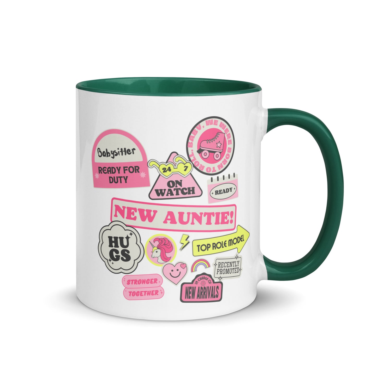 New Auntie Signs colour-inside mug