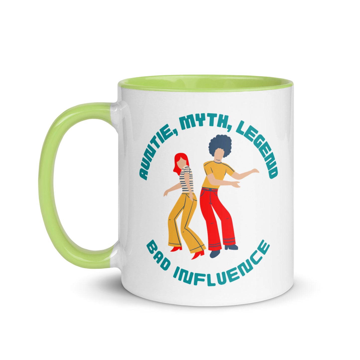 Auntie, Myth, Legend, Bad Influence colour-inside mug