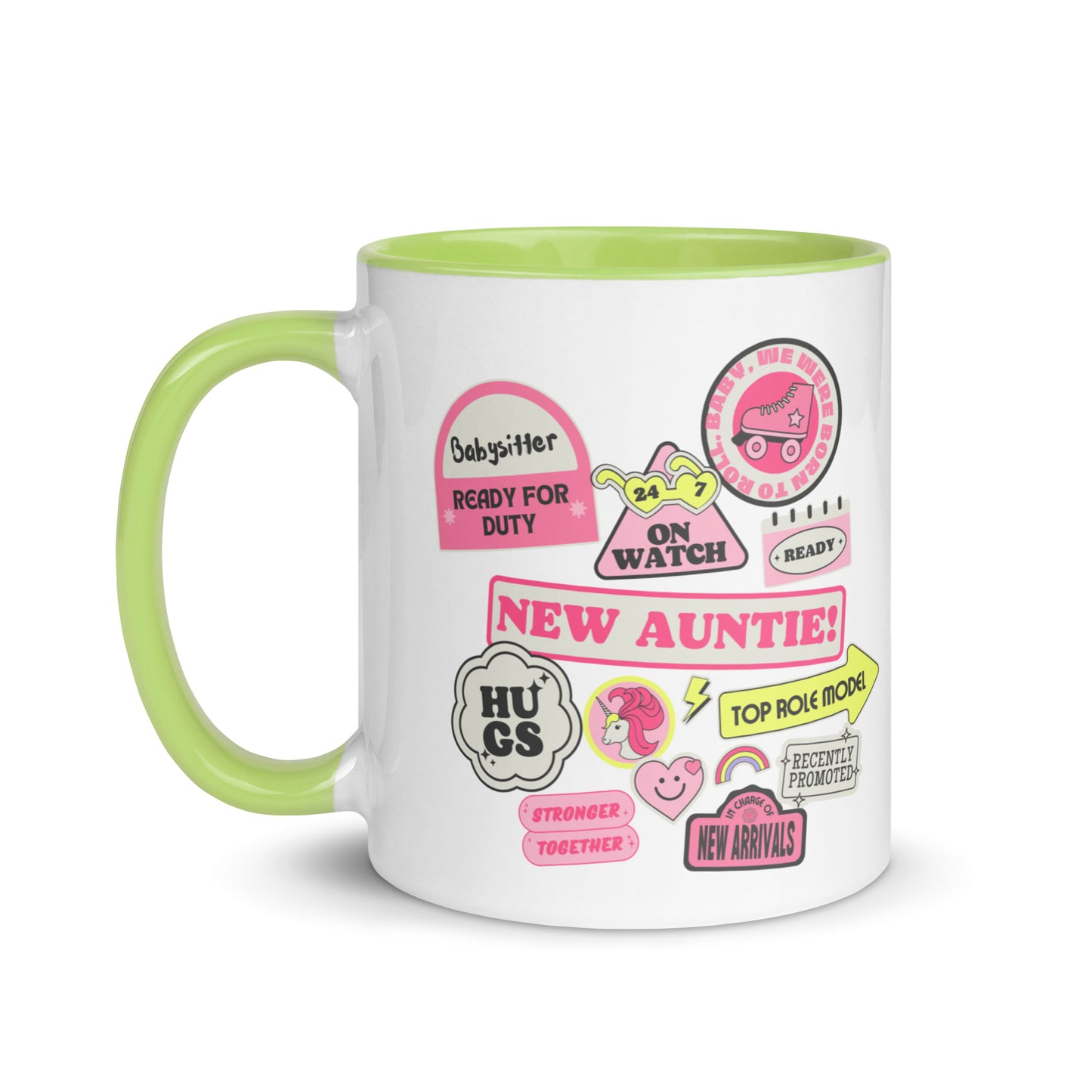 New Auntie Signs colour-inside mug