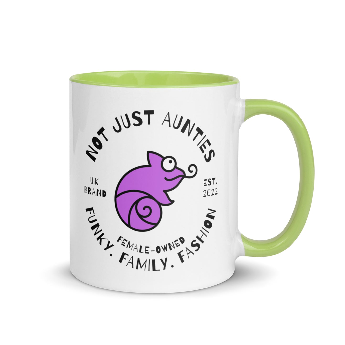 Not Just Aunties logo colour-inside mug