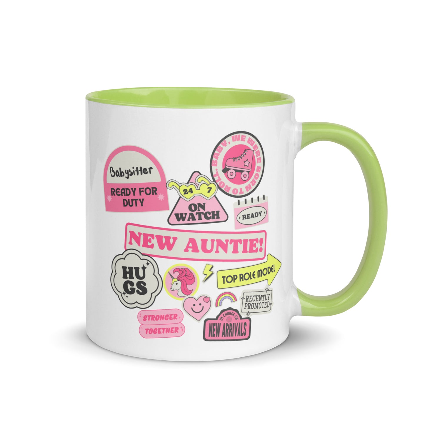 New Auntie Signs colour-inside mug