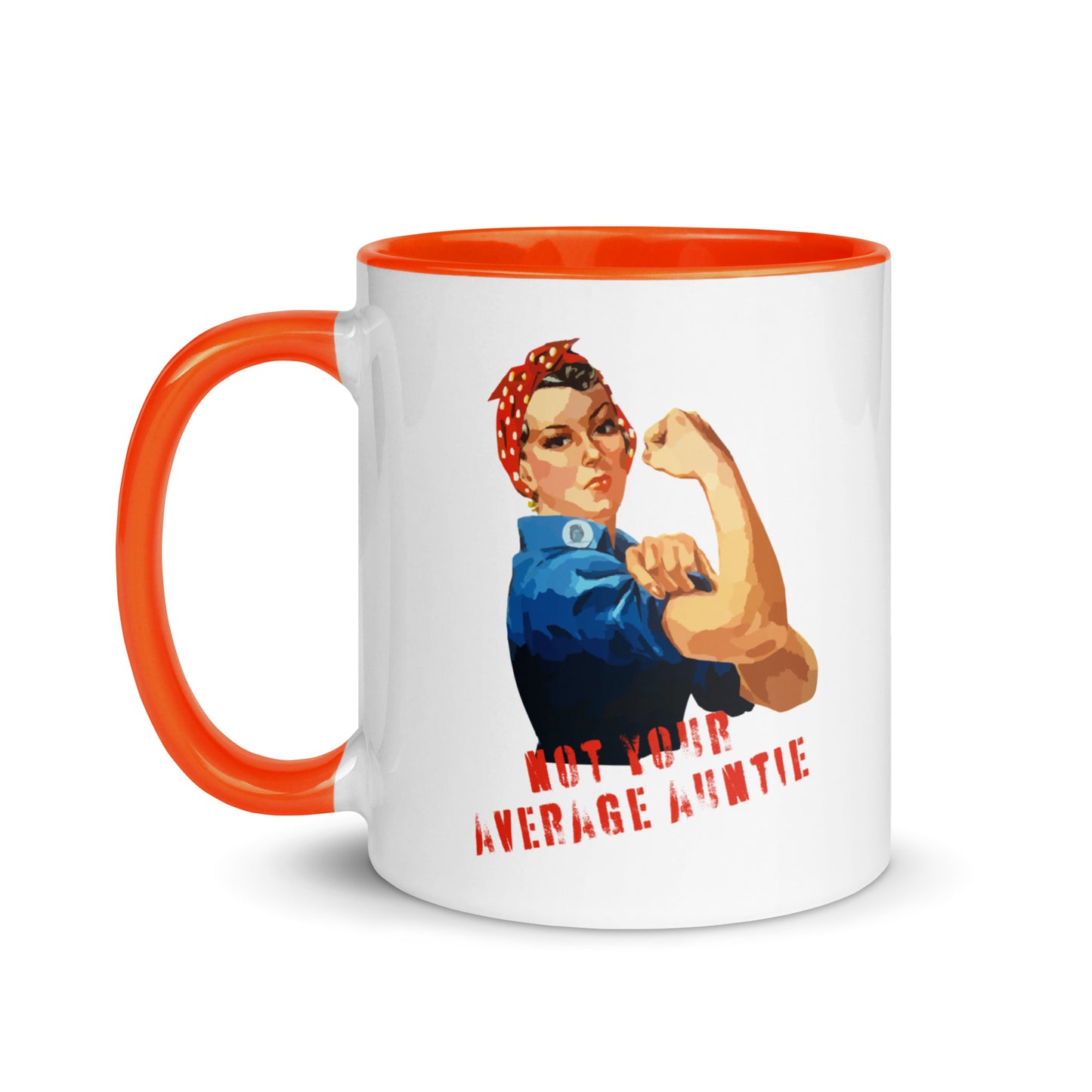 Not Your Average Auntie colour-inside mug