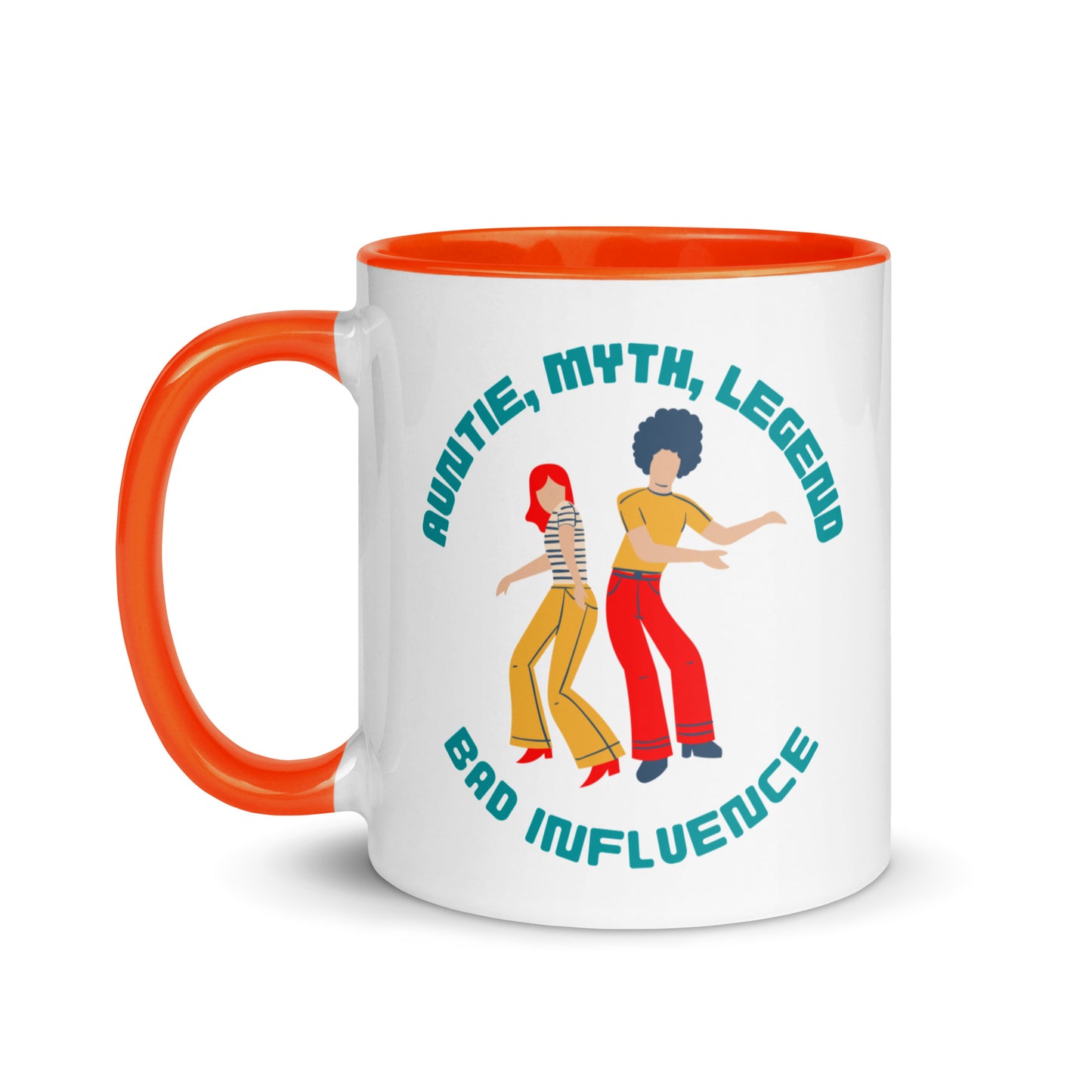 Auntie, Myth, Legend, Bad Influence colour-inside mug