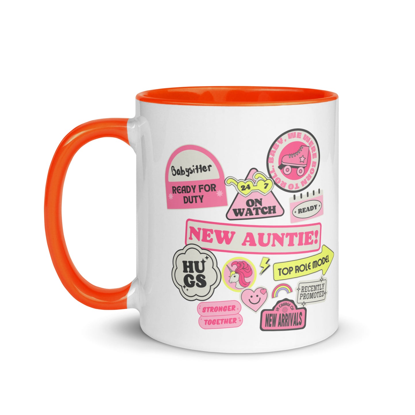 New Auntie Signs colour-inside mug