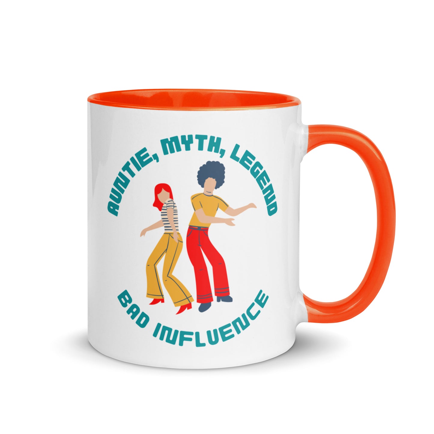 Auntie, Myth, Legend, Bad Influence colour-inside mug