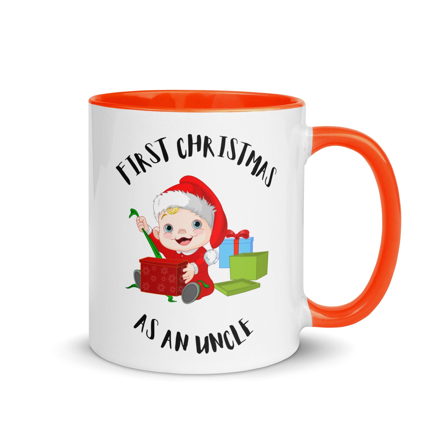 First Christmas as an Uncle colour-inside mug