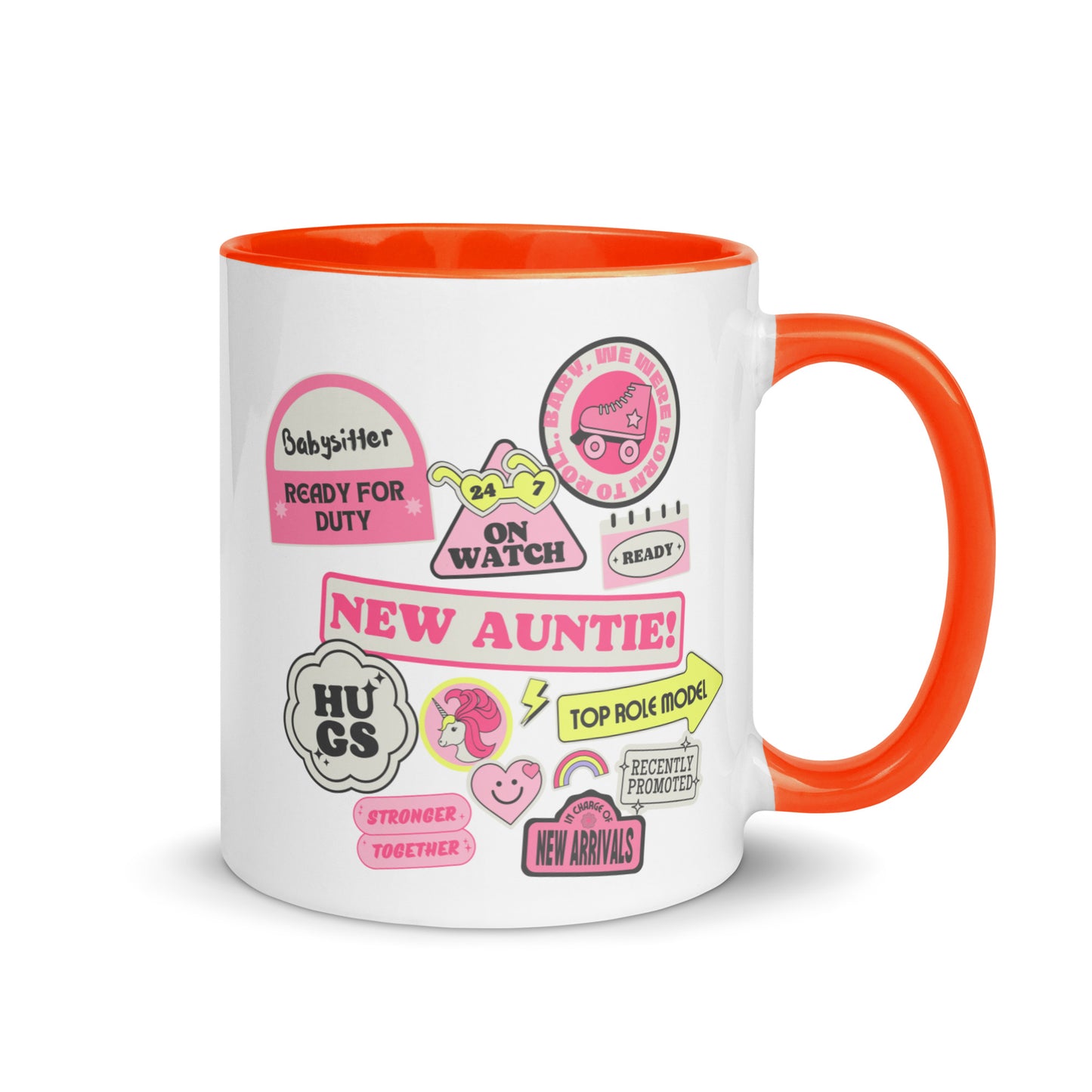 New Auntie Signs colour-inside mug