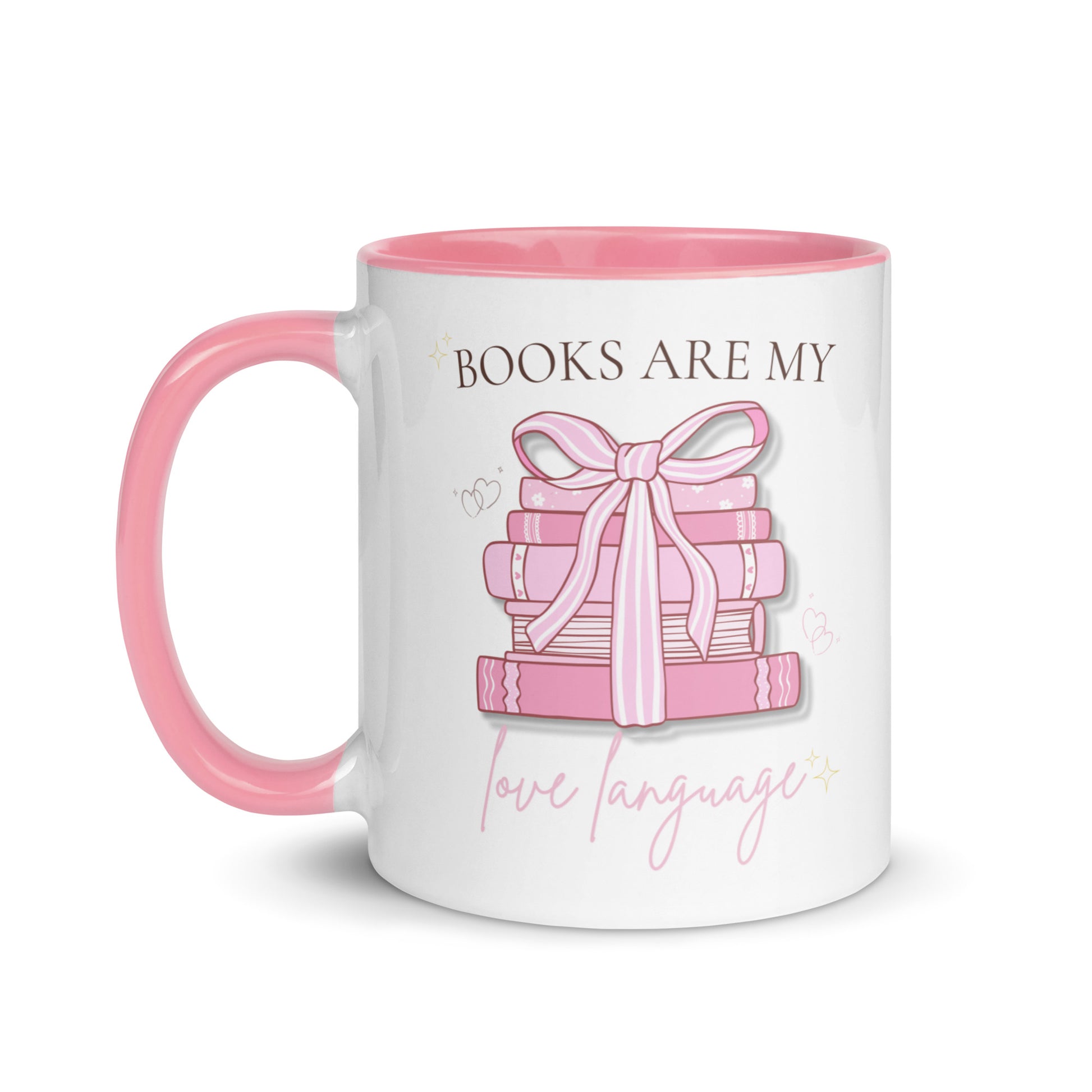 Cozy aesthetic pink mug for readers – Not Just Aunties