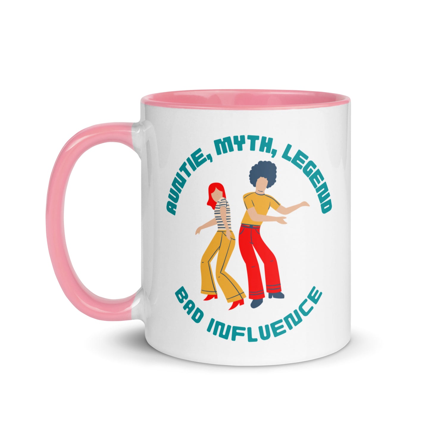 Auntie, Myth, Legend, Bad Influence colour-inside mug