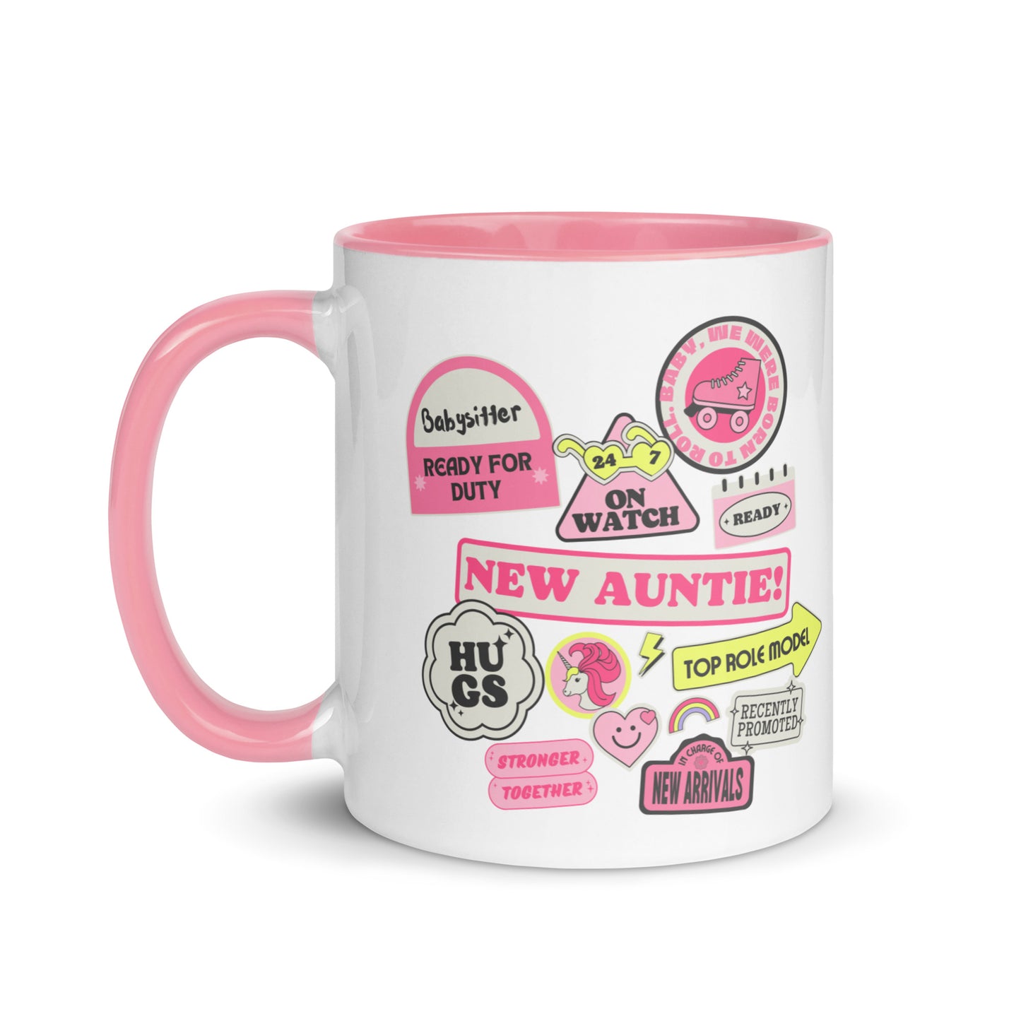 New Auntie Signs colour-inside mug