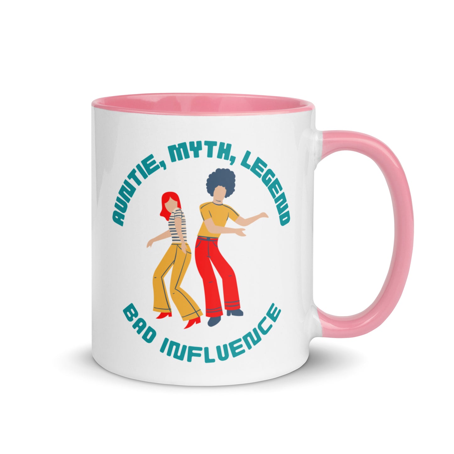 Auntie, Myth, Legend, Bad Influence colour-inside mug