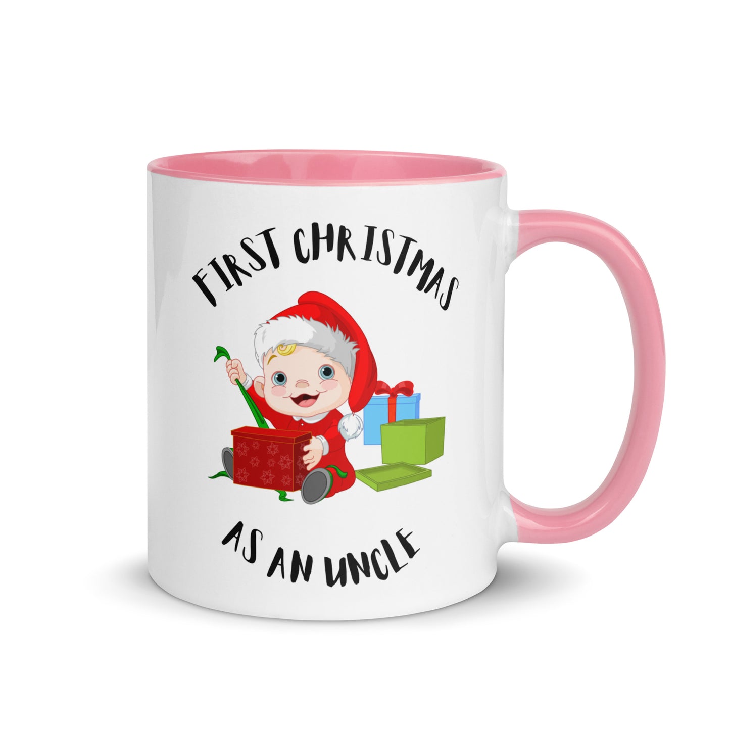 First Christmas as an Uncle colour-inside mug