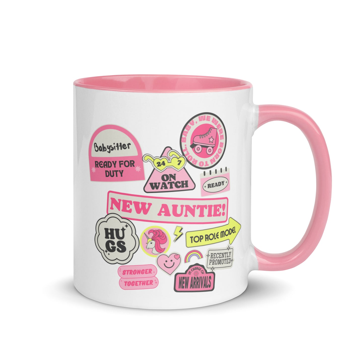 New Auntie Signs colour-inside mug