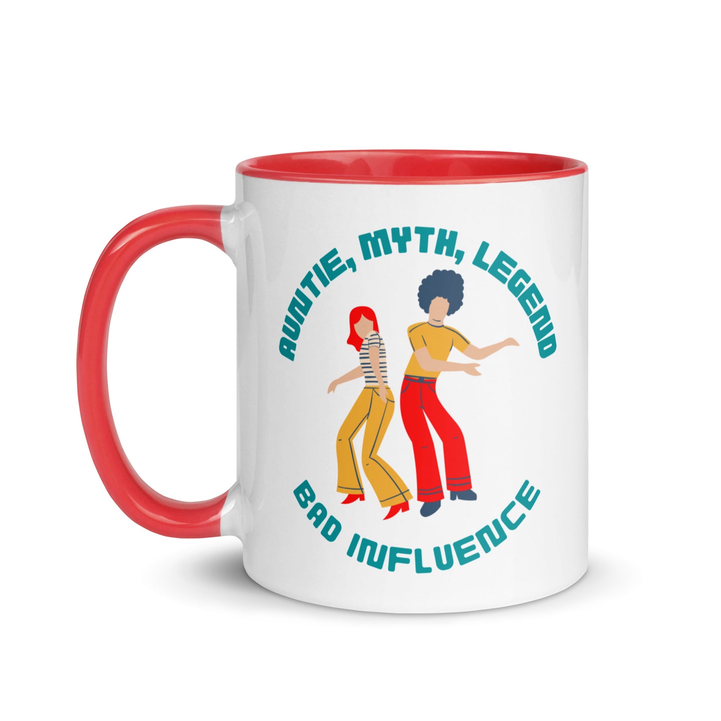 Auntie, Myth, Legend, Bad Influence colour-inside mug