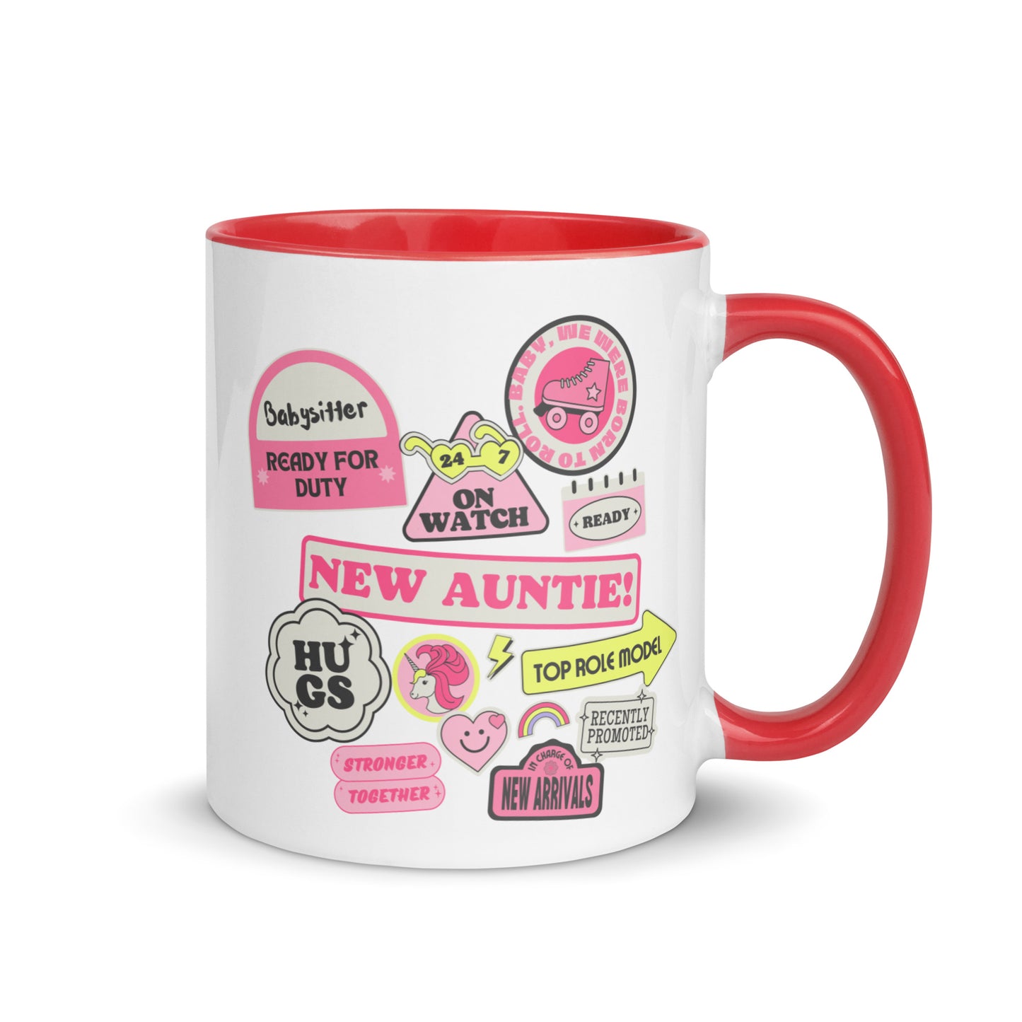 New Auntie Signs colour-inside mug