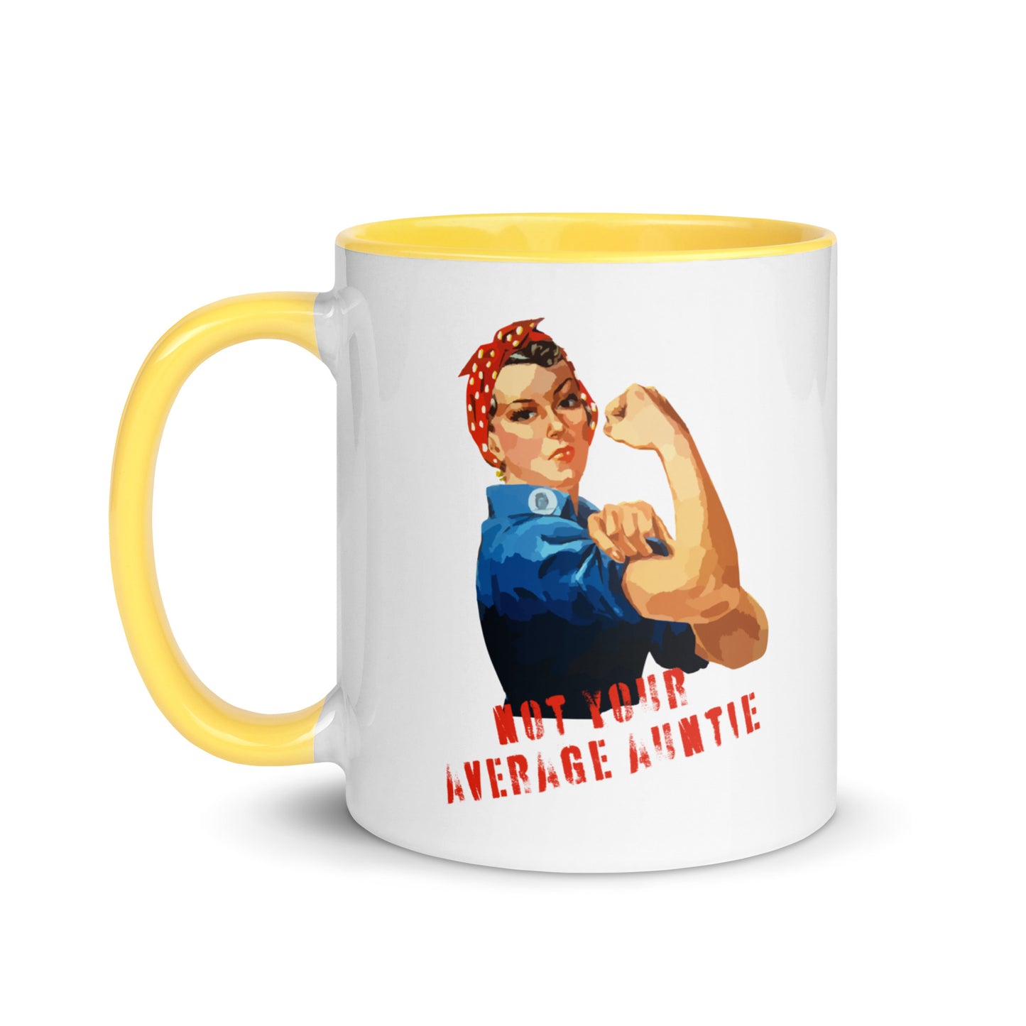 Not Your Average Auntie colour-inside mug