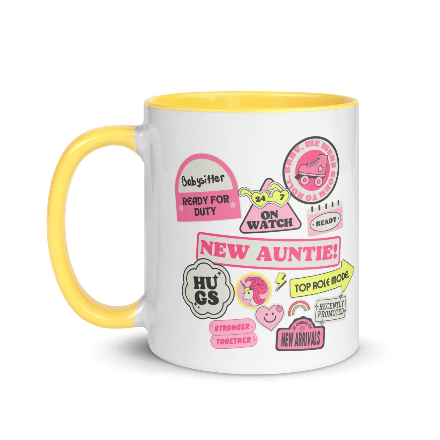 New Auntie Signs colour-inside mug