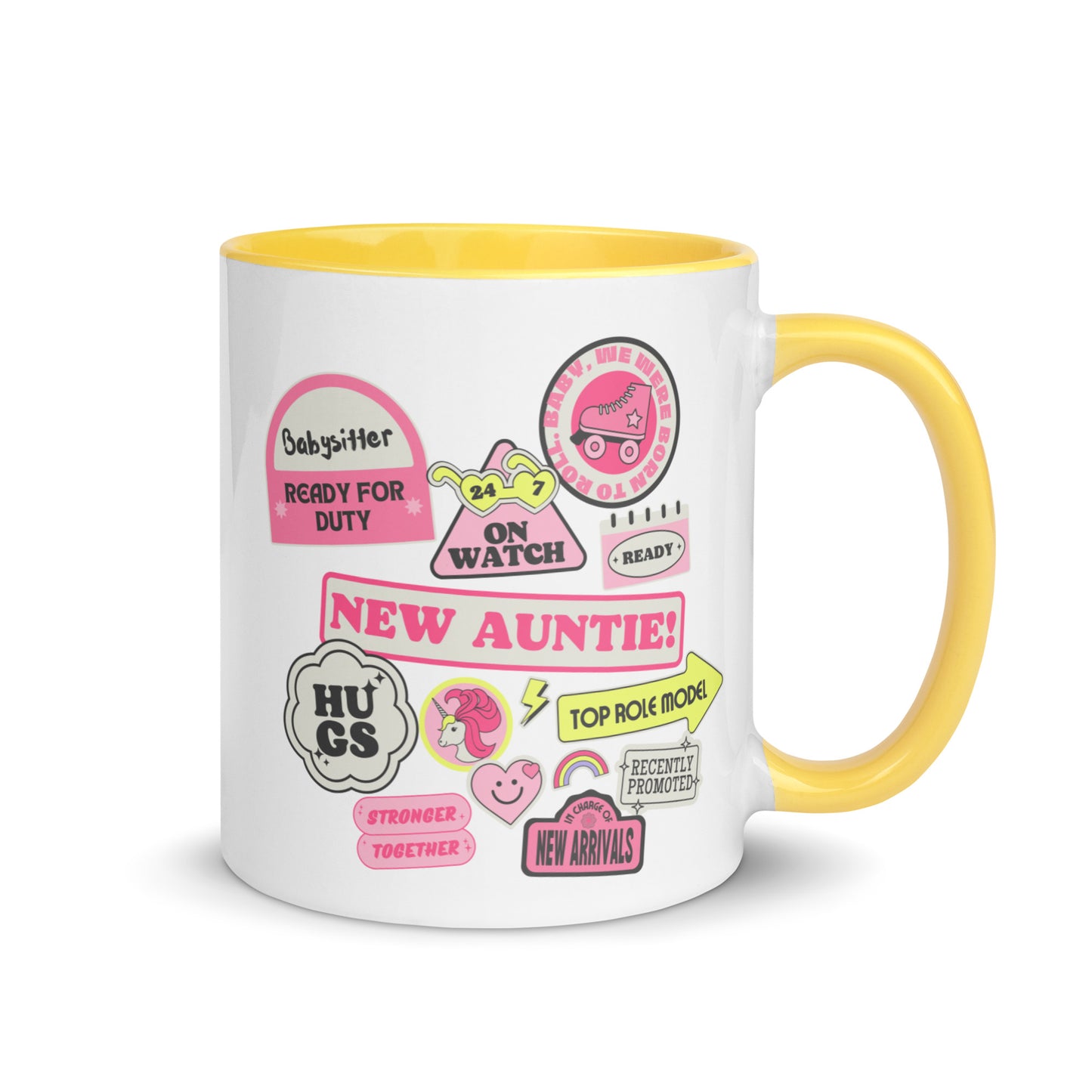 New Auntie Signs colour-inside mug