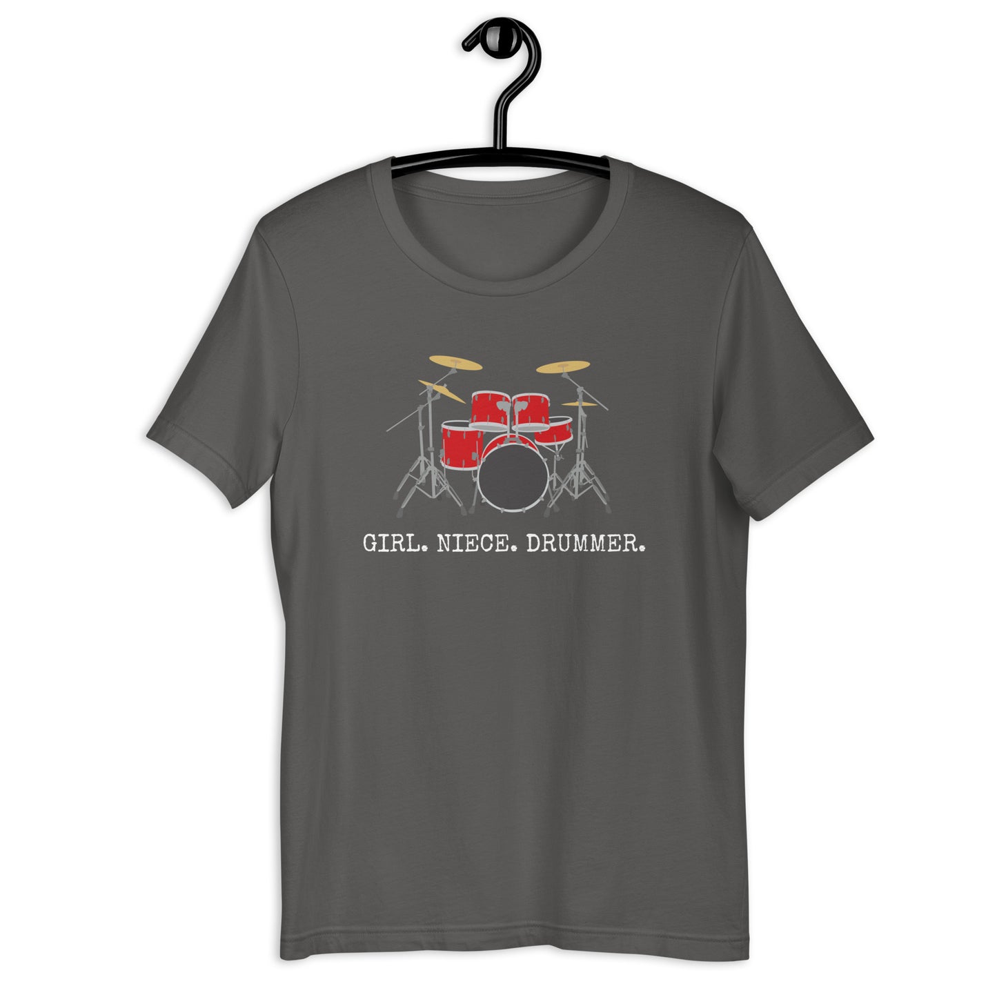 Girl.  Niece.  Drummer. T-shirt