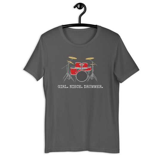 Girl.  Niece.  Drummer. T-shirt